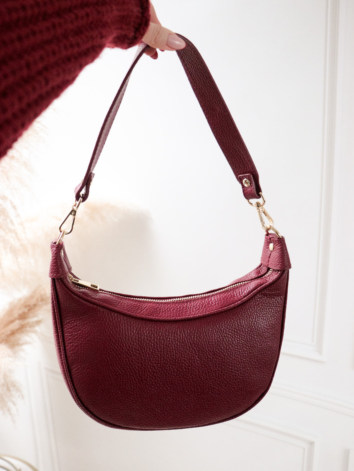 Burgundy Leather Bag