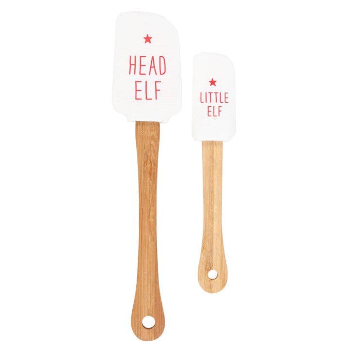 Head Elf Little Elf Weihnachts-Backspatel-Set aus Silikon