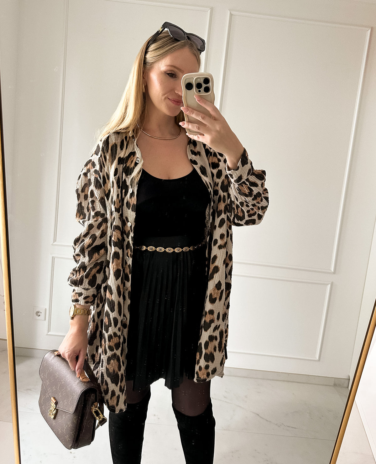 Muslin blouse – animal print