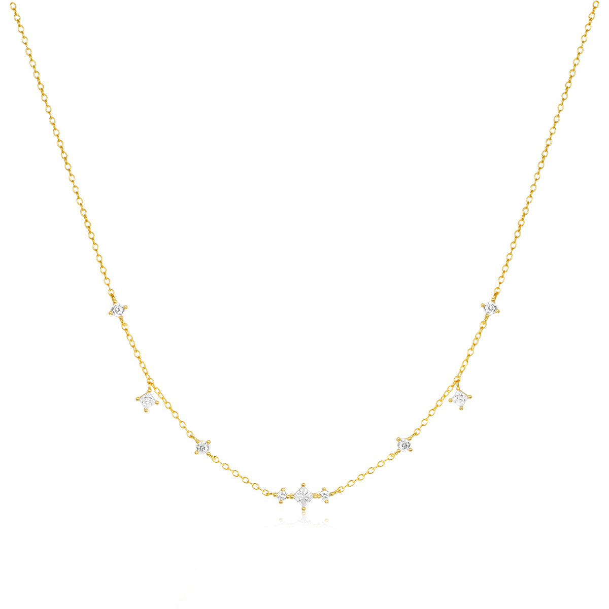 925er Silber Stars Necklace