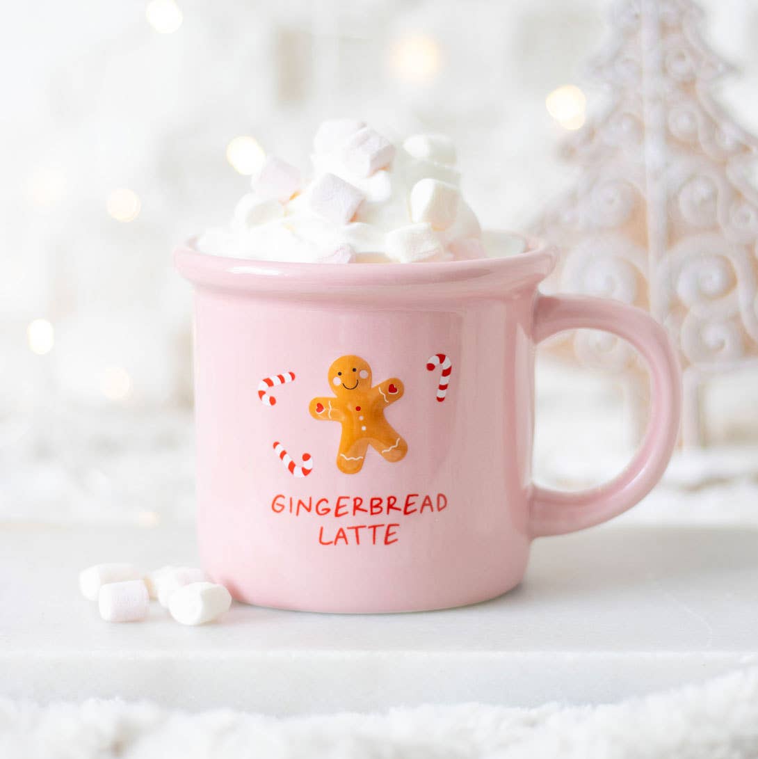 Pink Gingerbread Latte Weihnachtstasse